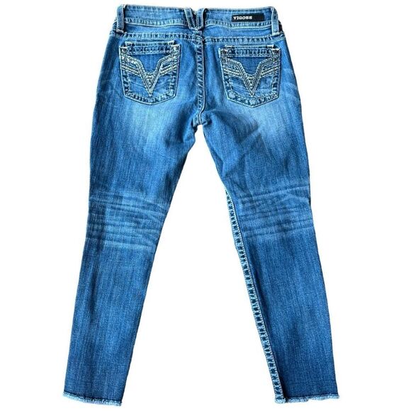 VIGOSS Dublin Skinny distressed Jeans size 30W inseam 25” - Picture 1 of 14